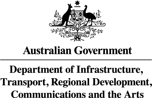 Department of Infrastructure, Transport, Regional Development, Communications and the Arts logo