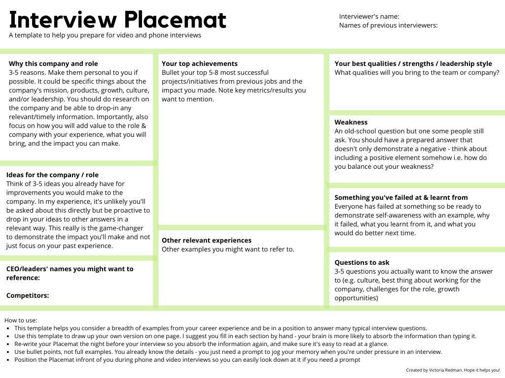 Interview Placement