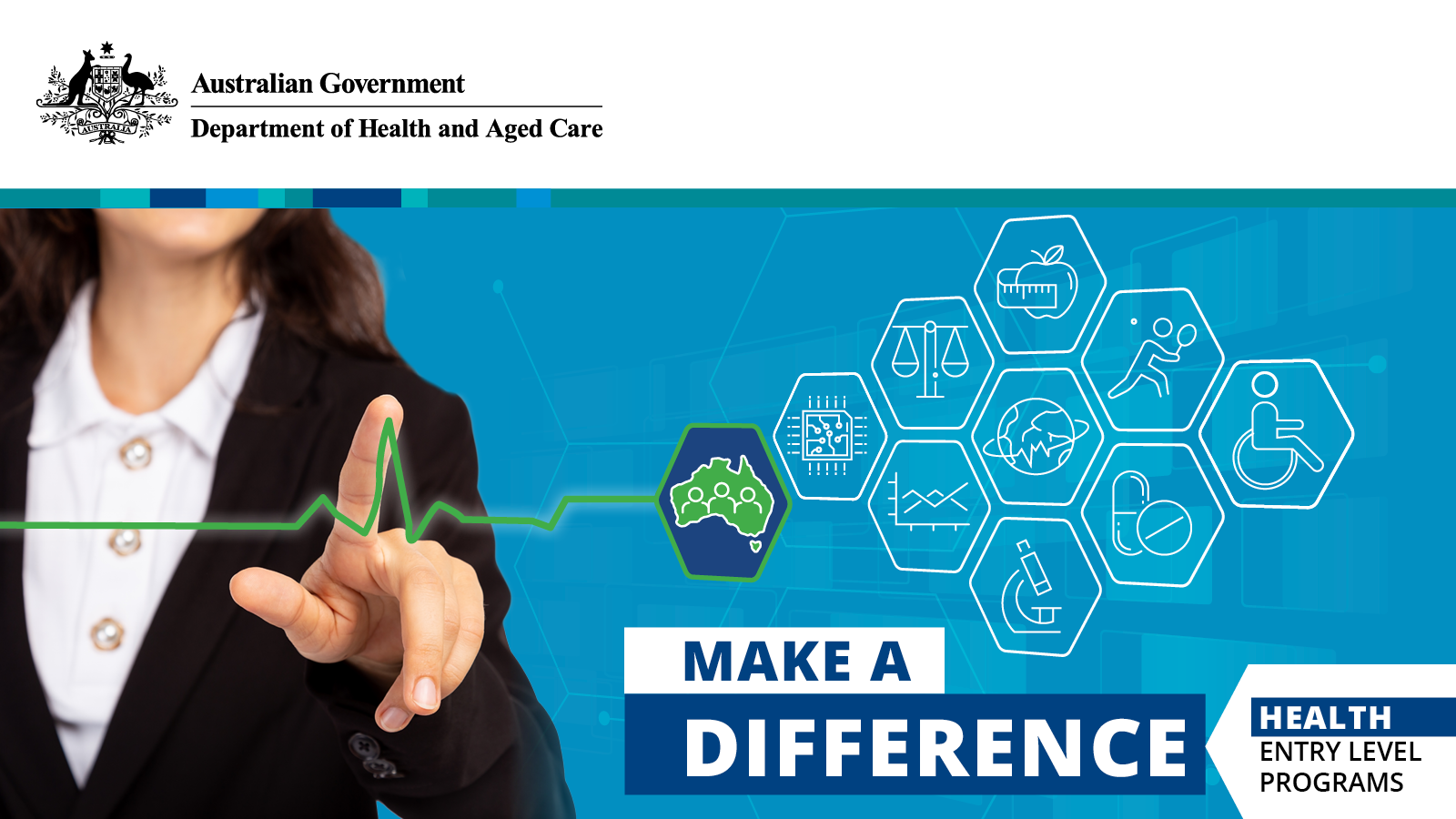Department of Health and Aged Care banner