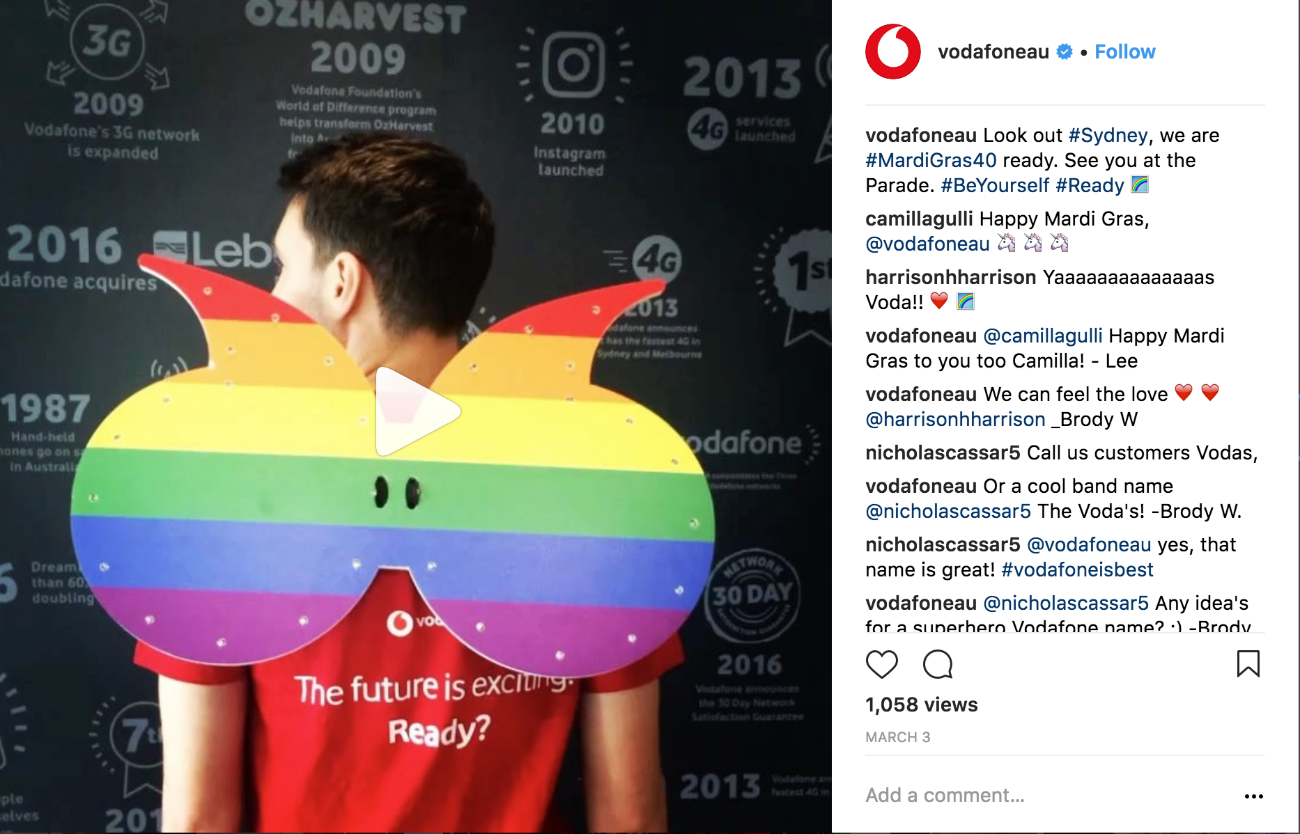 Vodafone Instagram