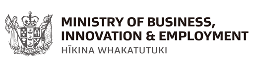 Ministry of Business, Innovation and Employment (MBIE) logo